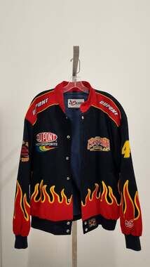 Vintage Jeff Gordon #24 DuPont "4 Time Champion" NASCAR Jacket - Chase Authentic